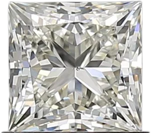 0.91 Carat K VS2 Princess Natural Diamond