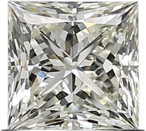 0.91 Carat L VVS2 Princess Natural Diamond