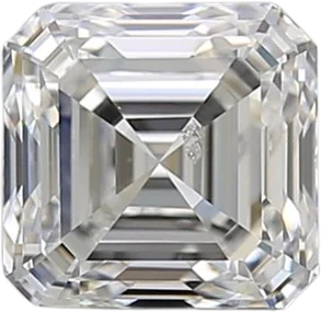 1.01 Carat H SI2 Asscher Natural Diamond