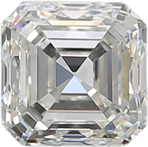 1.01 Carat J VVS1 Asscher Natural Diamond