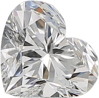 1.01 Carat F VVS1 Heart Natural Diamond