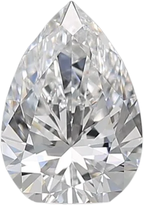 1.01 Carat D VVS2 Pear Natural Diamond