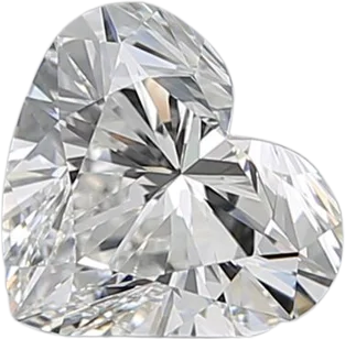 1.09 Carat F IF Heart Natural Diamond