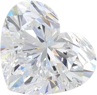 1.1 Carat D VVS1 Heart Lab Diamond