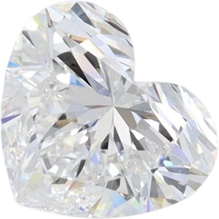 1.1 Carat D VVS1 Heart Lab Diamond