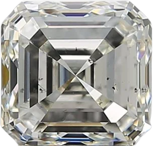 1.5 Carat K SI1 Asscher Natural Diamond