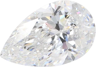 1.51 Carat D VVS1 Pear Lab Diamond