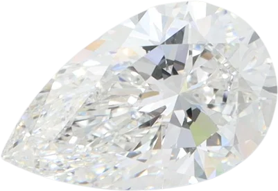 1.51 Carat F VVS1 Pear Lab Diamond