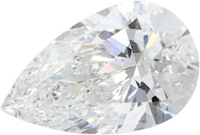 1.52 Carat D VVS1 Pear Lab Diamond