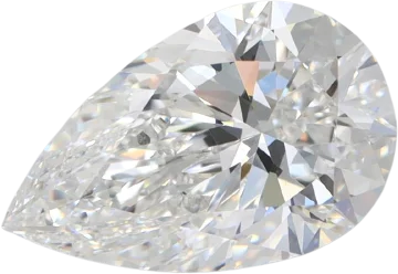 1.56 Carat F VVS2 Pear Lab Diamond