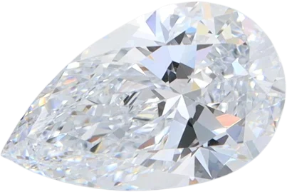 1.57 Carat G VVS2 Pear Lab Diamond