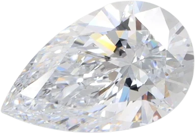 1.59 Carat F VVS2 Pear Lab Diamond