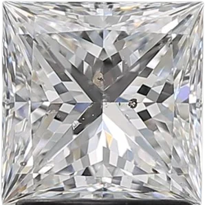 1.72 Carat E SI2 Princess Natural Diamond