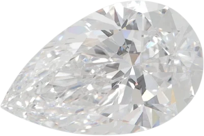 2.56 Carat D VVS2 Pear Lab Diamond