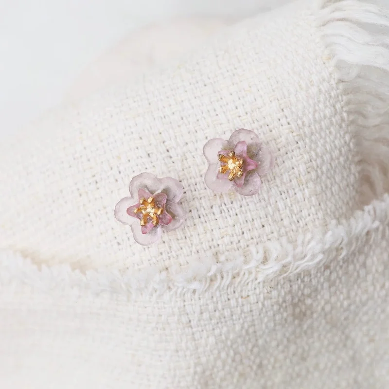 Peach Blossom Stud Earrings