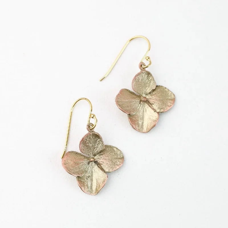 Hydrangea Single Drop Earrings