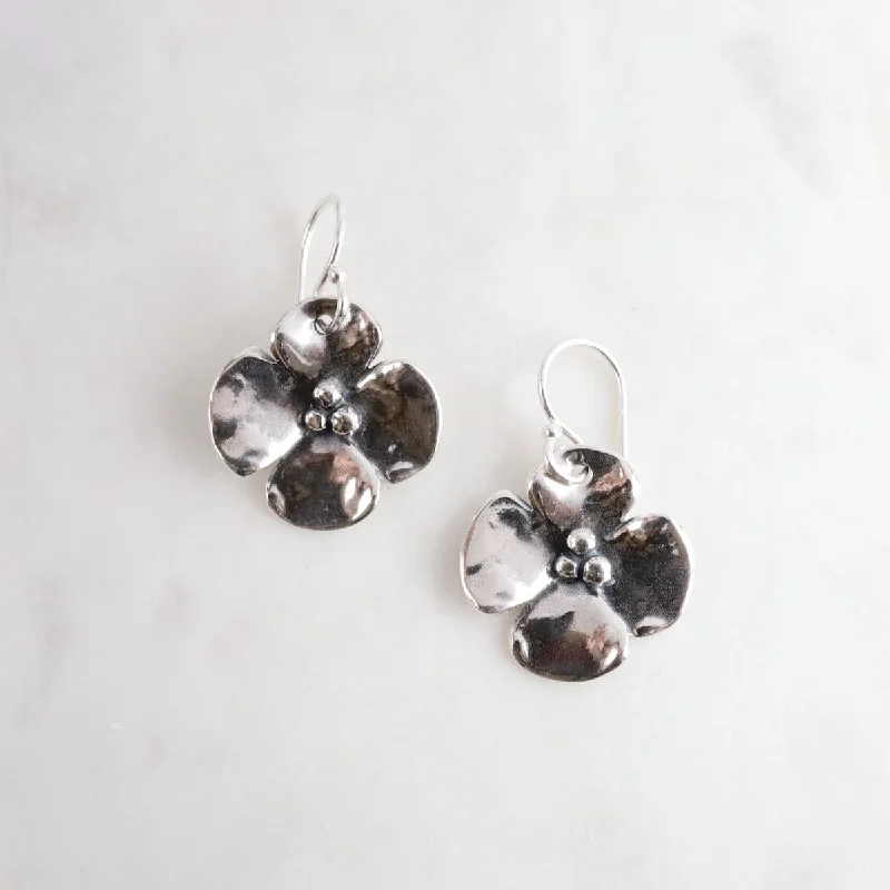 Dogwood Flower Drop Earrings