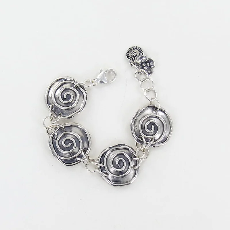 Sterling Silver Spiral Bracelet