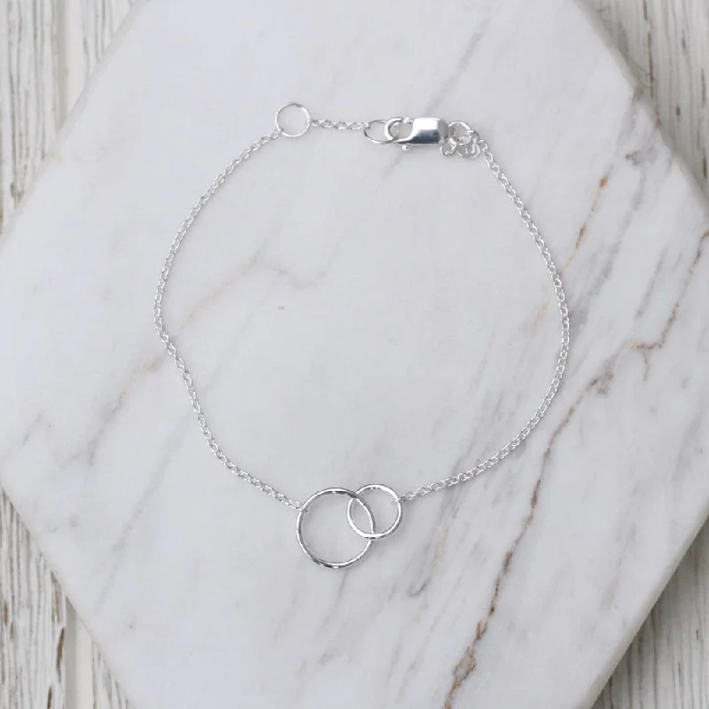 Sterling Silver Two Circle Bracelet