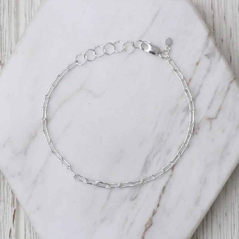 Sterling Silver Parallel Chain Bracelet