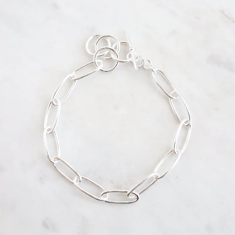 Sterling Silver Oval Link Chain Bracelet