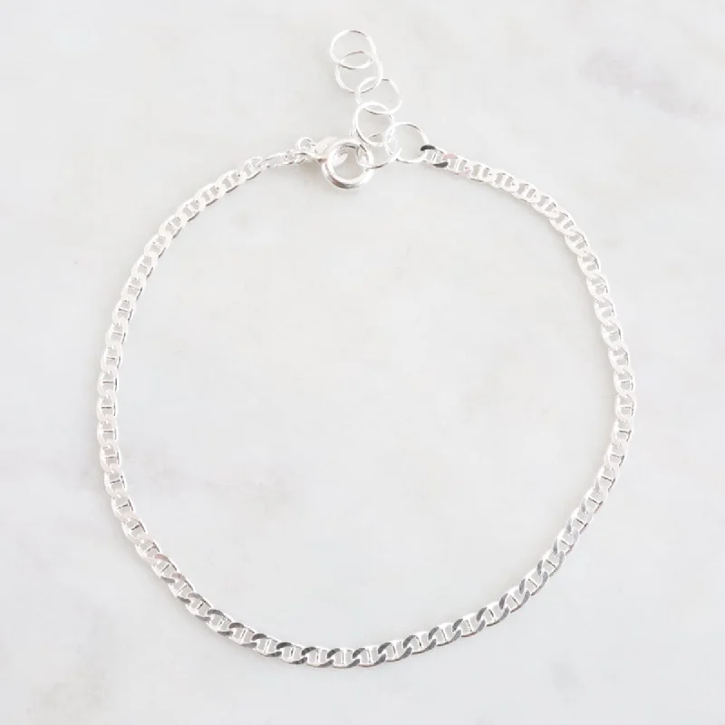 Sterling Silver Mariner Chain Bracelet