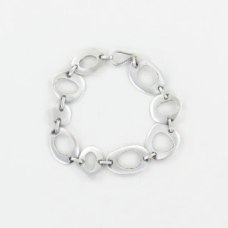 Small Organic Links Bracelet - Sterling Silver