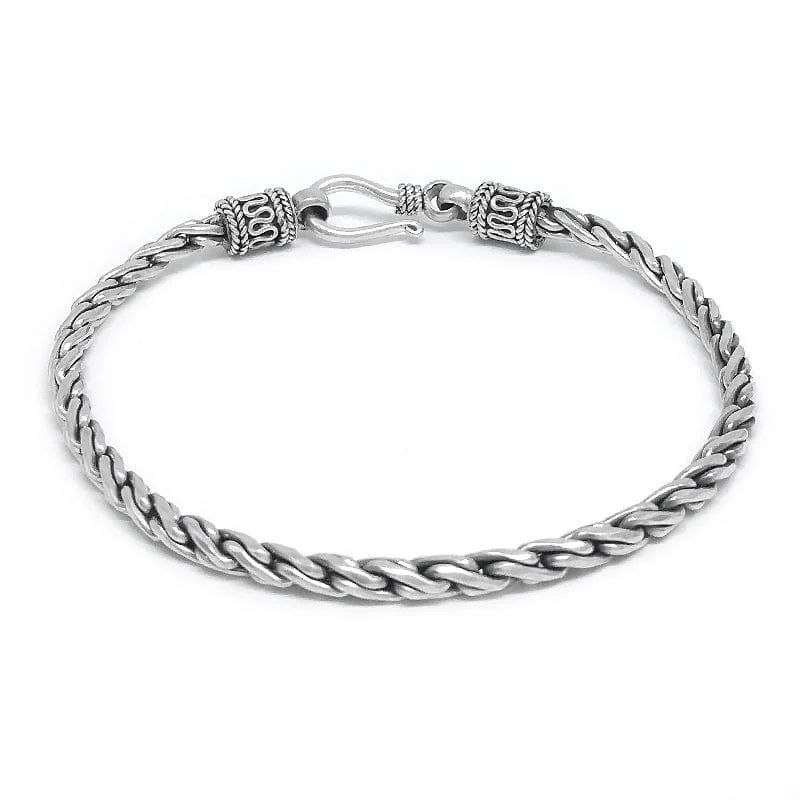 Sterling Silver Rope Link Bracelet