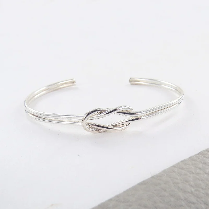 Sterling Silver Love Knot Bracelet