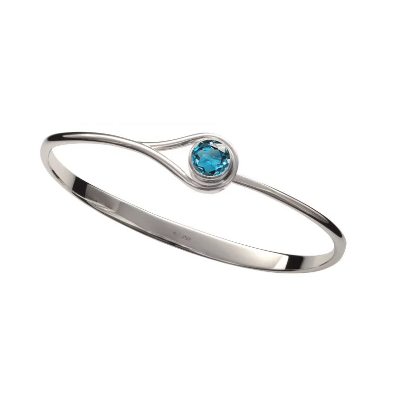 Desire Bracelet in Sterling Silver & Blue Topaz