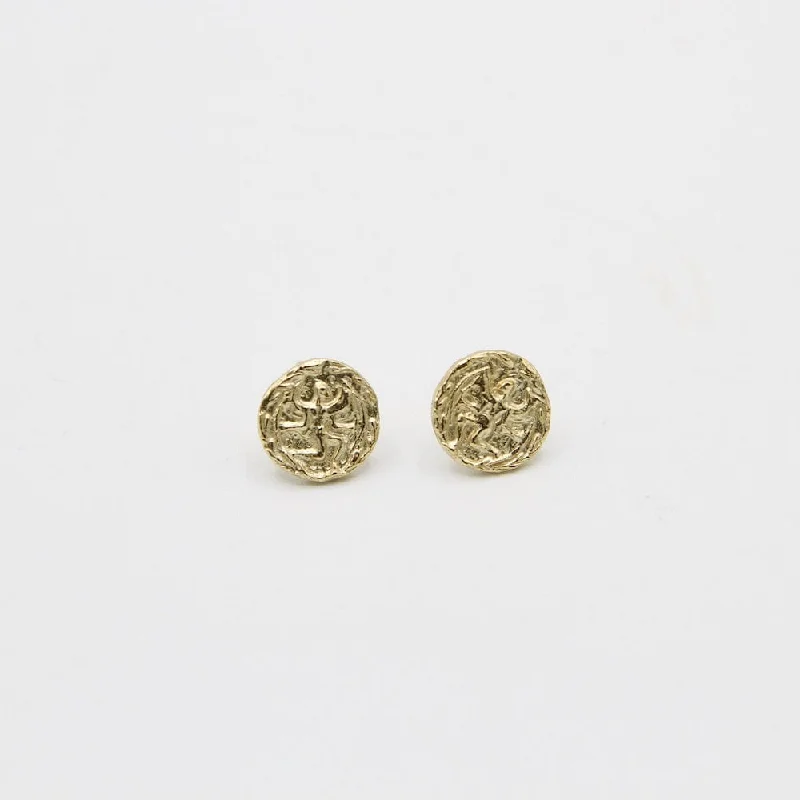 Gold Boreas Stud Earrings