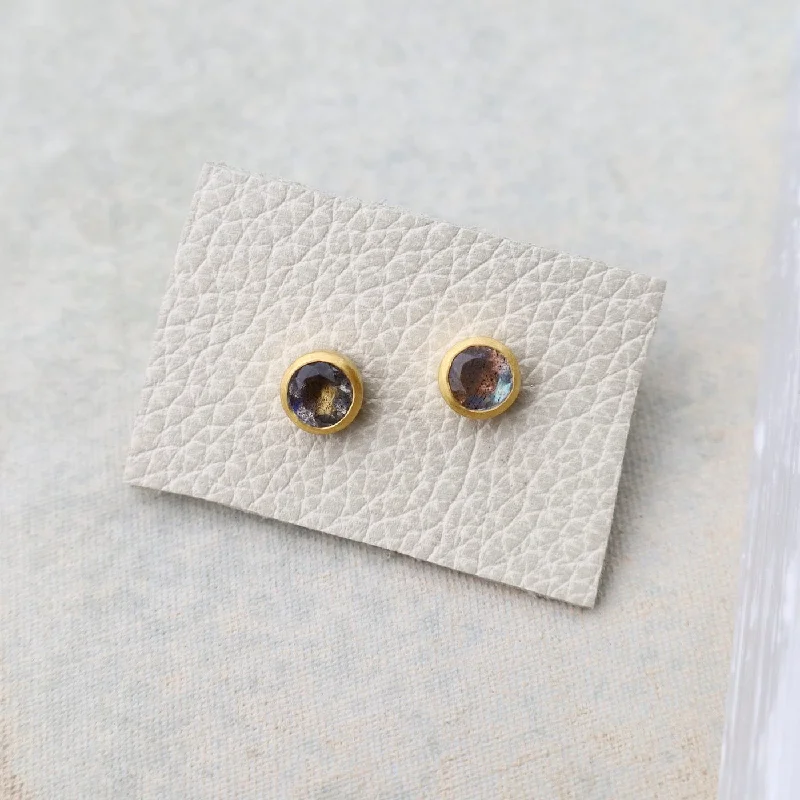 Labradorite Stud Earrings