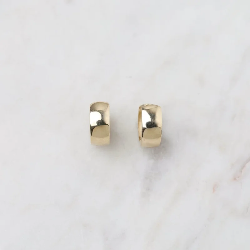 14k Yellow Gold  Huggies