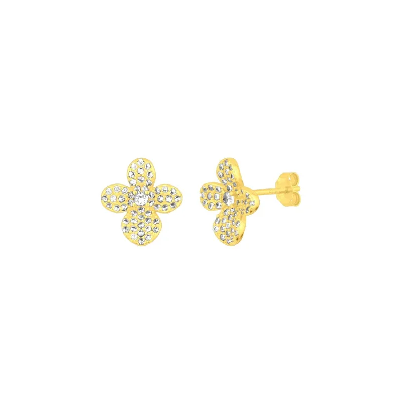 Sakura Flower Studs - Gold Plated