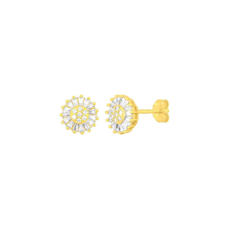 Sunburst Studs in Gold