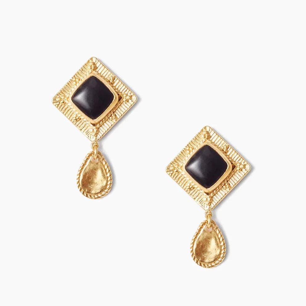 Black Onyx Vignette Drop Earrings