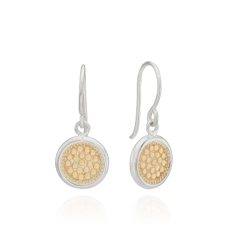 Classic Circle Drop Earrings - Gold & Silver