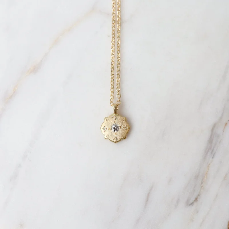 Gold Drops of Happiness Kite Charm Necklace