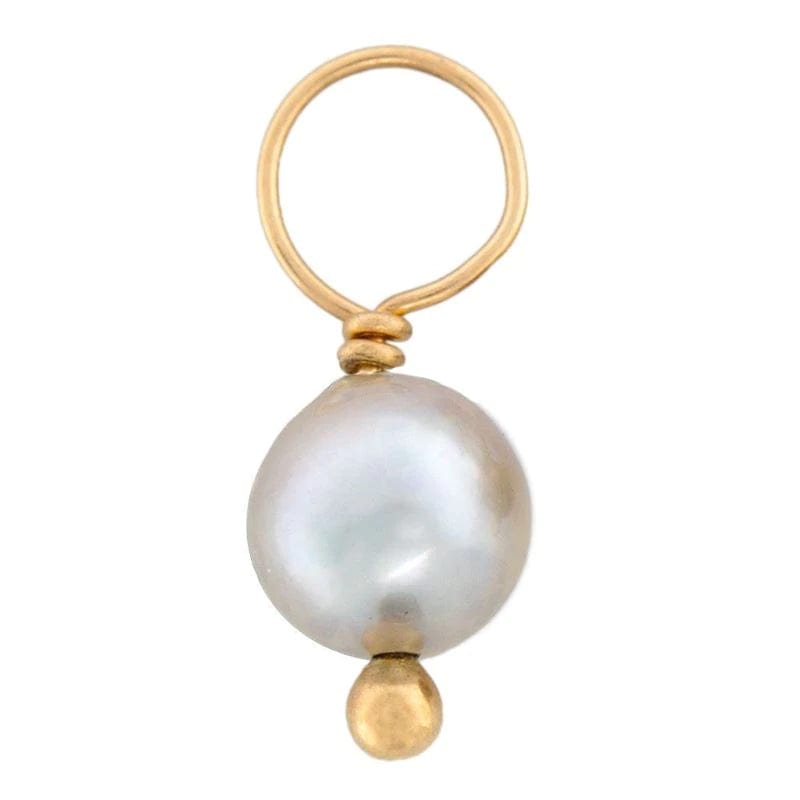 Grey Pearl Gemstone Charm