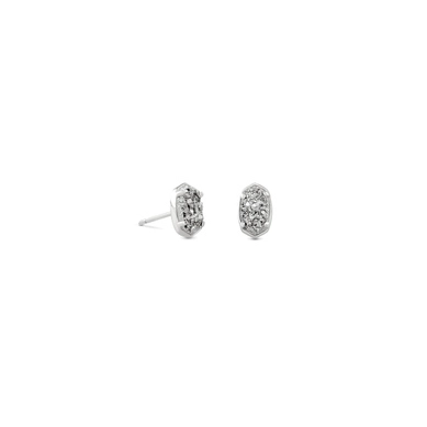 Kendra Scott Emilie Stud Earrings - Platinum Drusy