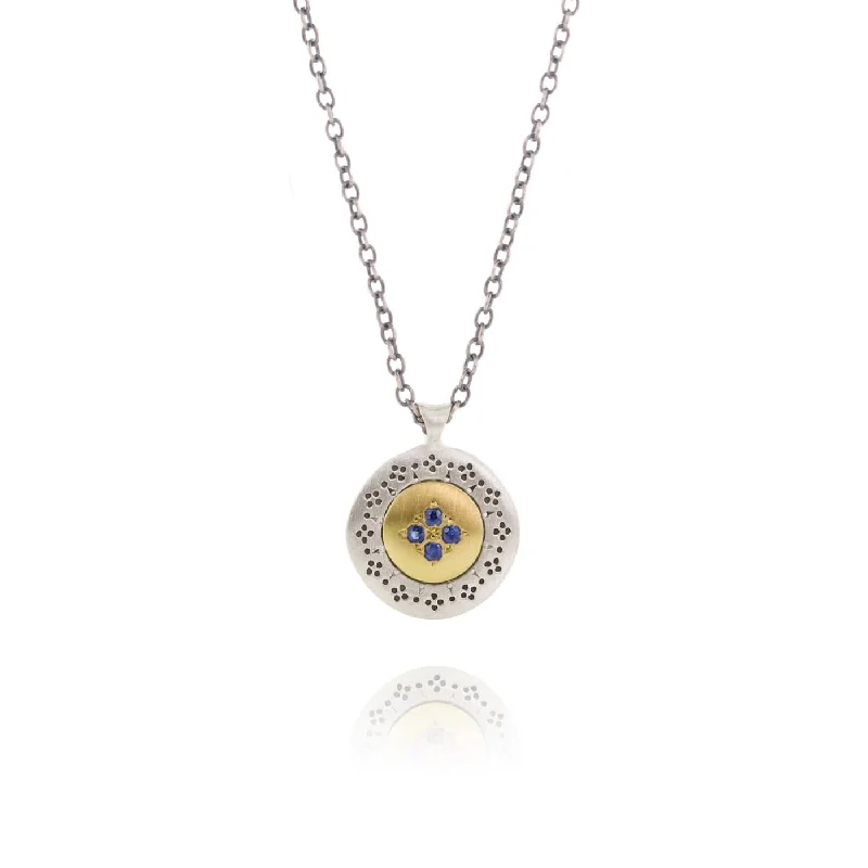 Four Star Harmony Pendant with Sapphire