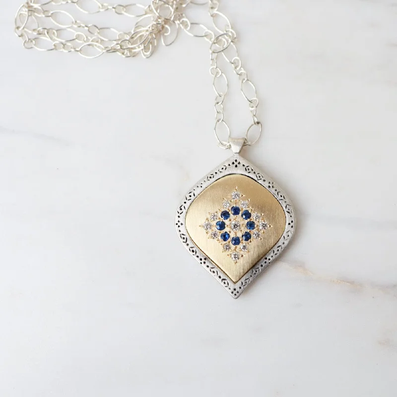 Allure Pendant with Sapphires Necklace