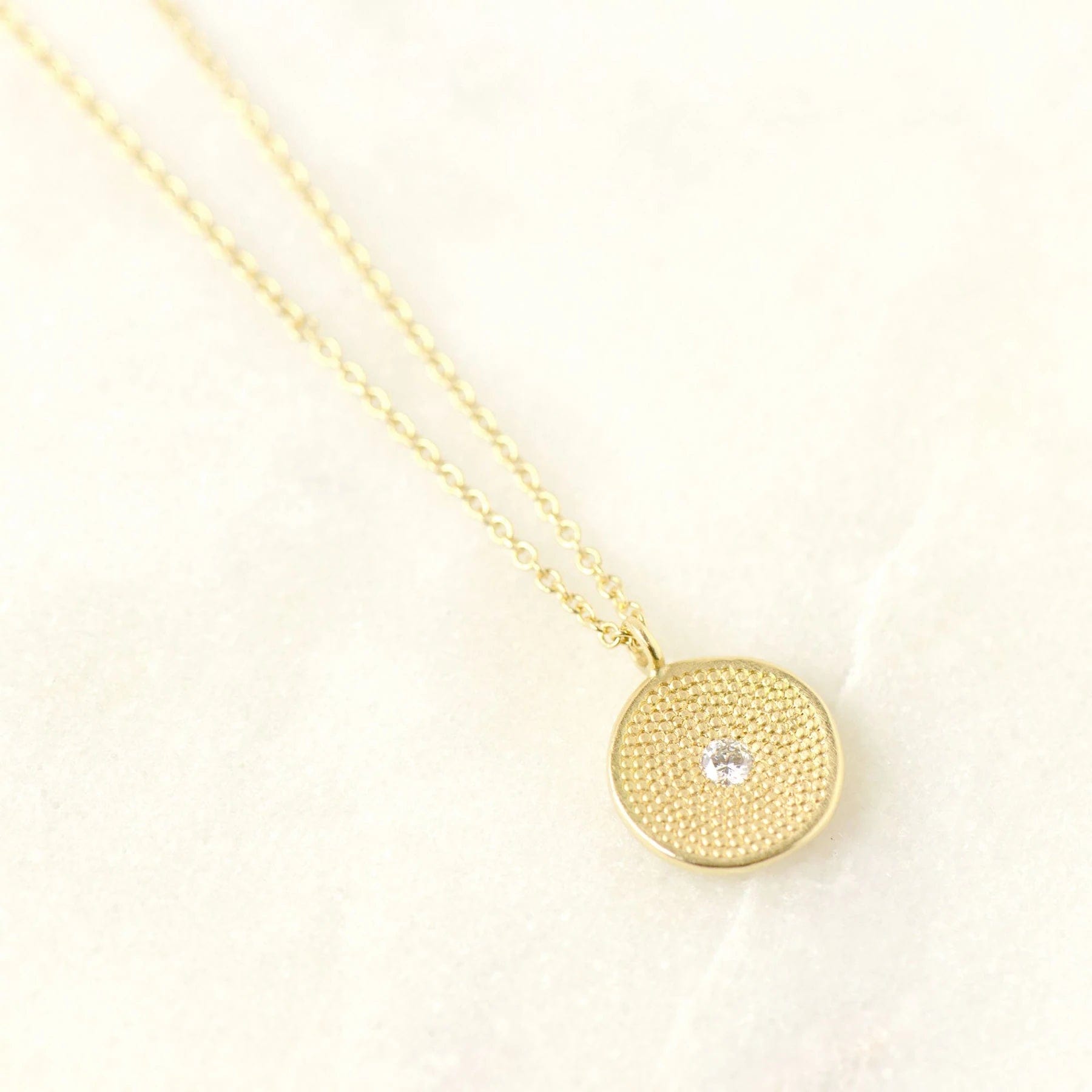 Gold `Stardust` Cup Pendant