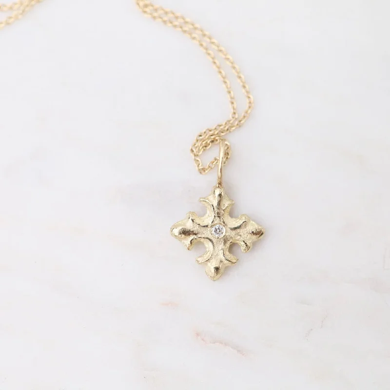 Diamond Nordic Cross Necklace