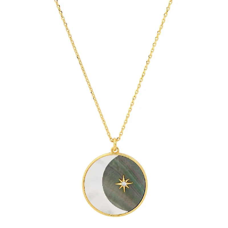 Nightmood Cresent Pendant Necklace